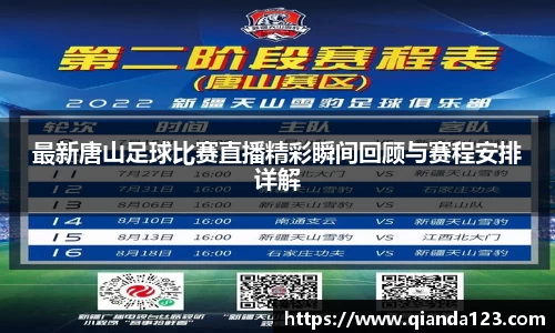 最新唐山足球比赛直播精彩瞬间回顾与赛程安排详解